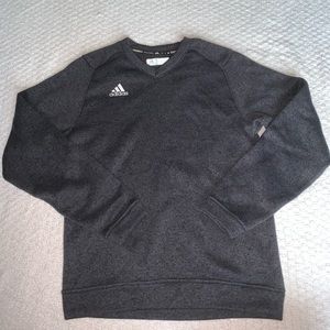 Adidas V-Neck Sweater Grey Size Small Like New